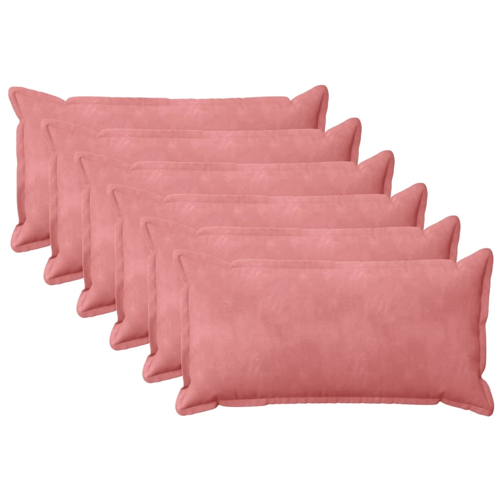 Cuscino con cuscino HOUTEN 6 pz Rosa Velluto 933537