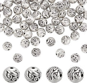 Spaziatori in acciaio inossidabile antico - 60 pezzi - per gioielli - 8mm - finitura antica