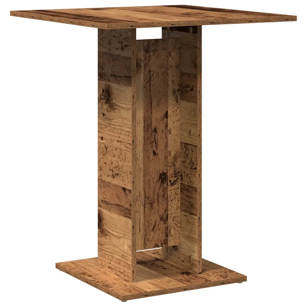 Tavolo da Bistrot Legno Antico 60x60x75 cm in Truciolato 856022