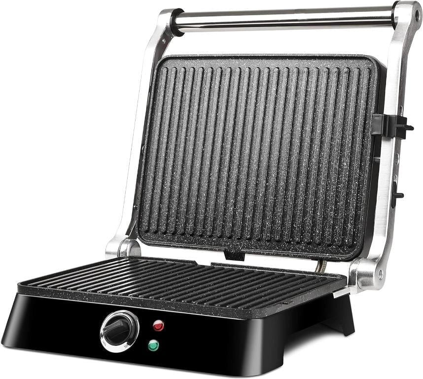Bistecchiera Tostiera Grill Antiaderente Petravera BS4400 1400 Watt Girmi
