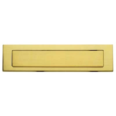 BUCALETTERE POSTA DA APPLICARE COTTALI  OTTONE LUCIDO MM 254X75