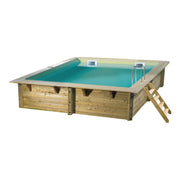 Piscina In Legno Northwood 300 - 3,00 X 3,00 H1,26 M - Liner Beige