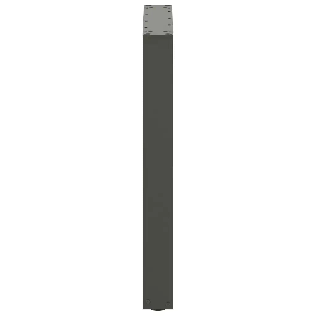 Gambe per tavolo da pranzo a forma di U 2 pz Antracite 60x(72-73) cm Acciaio 4013182