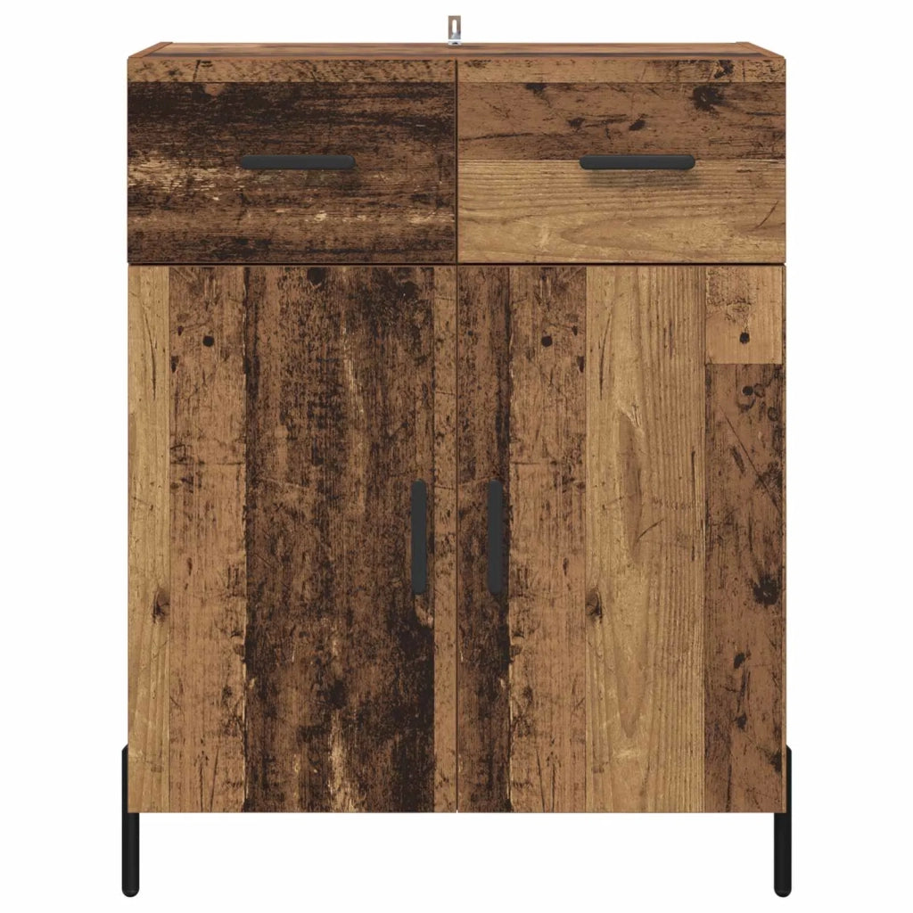 Credenza | Madia | Buffet da pranzo | Armadio da pranzo Legno vecchio 69,5 x 34 x 90 cm Legno multistrato