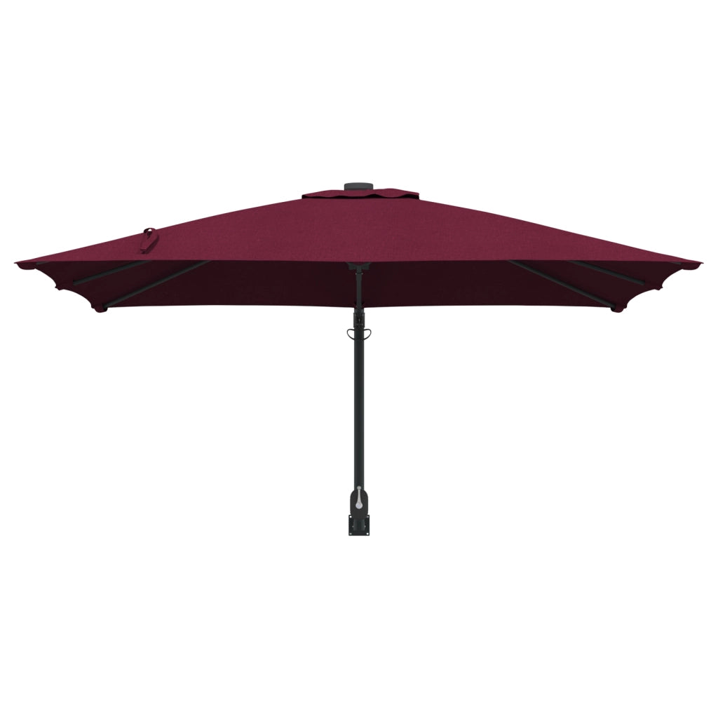 Ombrello da patio Rosso bordeaux Tessuto in poliestere Grande