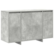 Credenza | Madia | Buffet da pranzo | Armadio da pranzo Grigio cemento 120 x 41 x 75 cm Legno multistrato