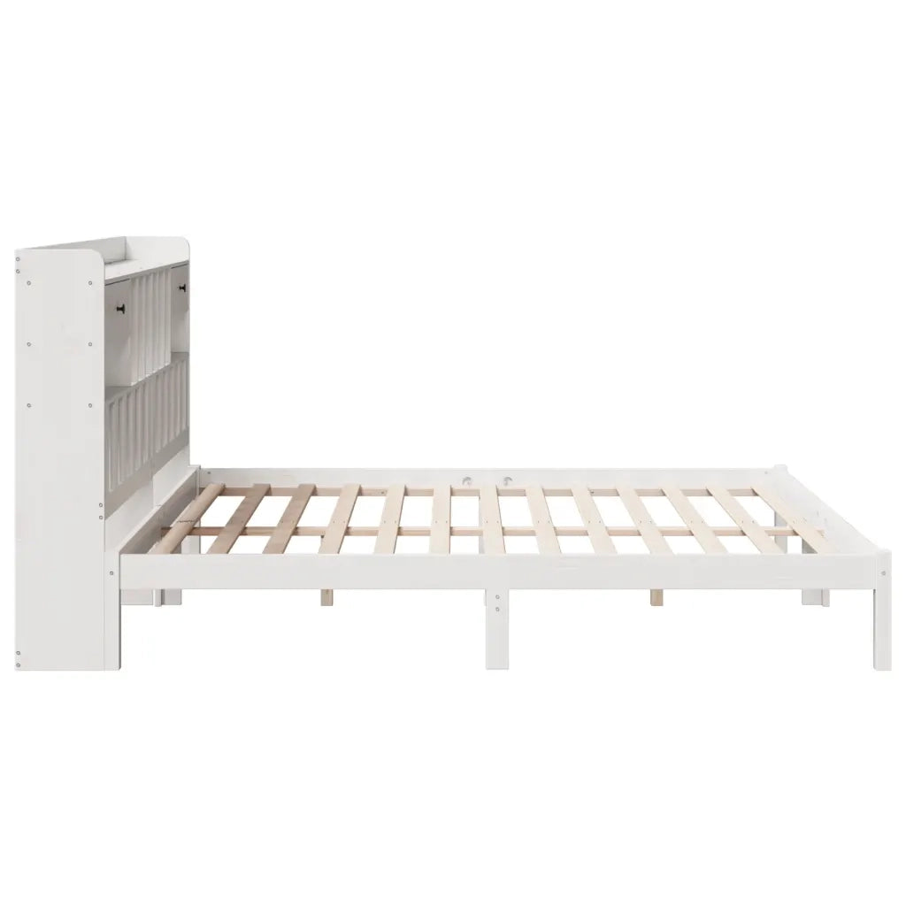 Giroletto con Libreria senza Materasso 180x200 cm in Legno Pino