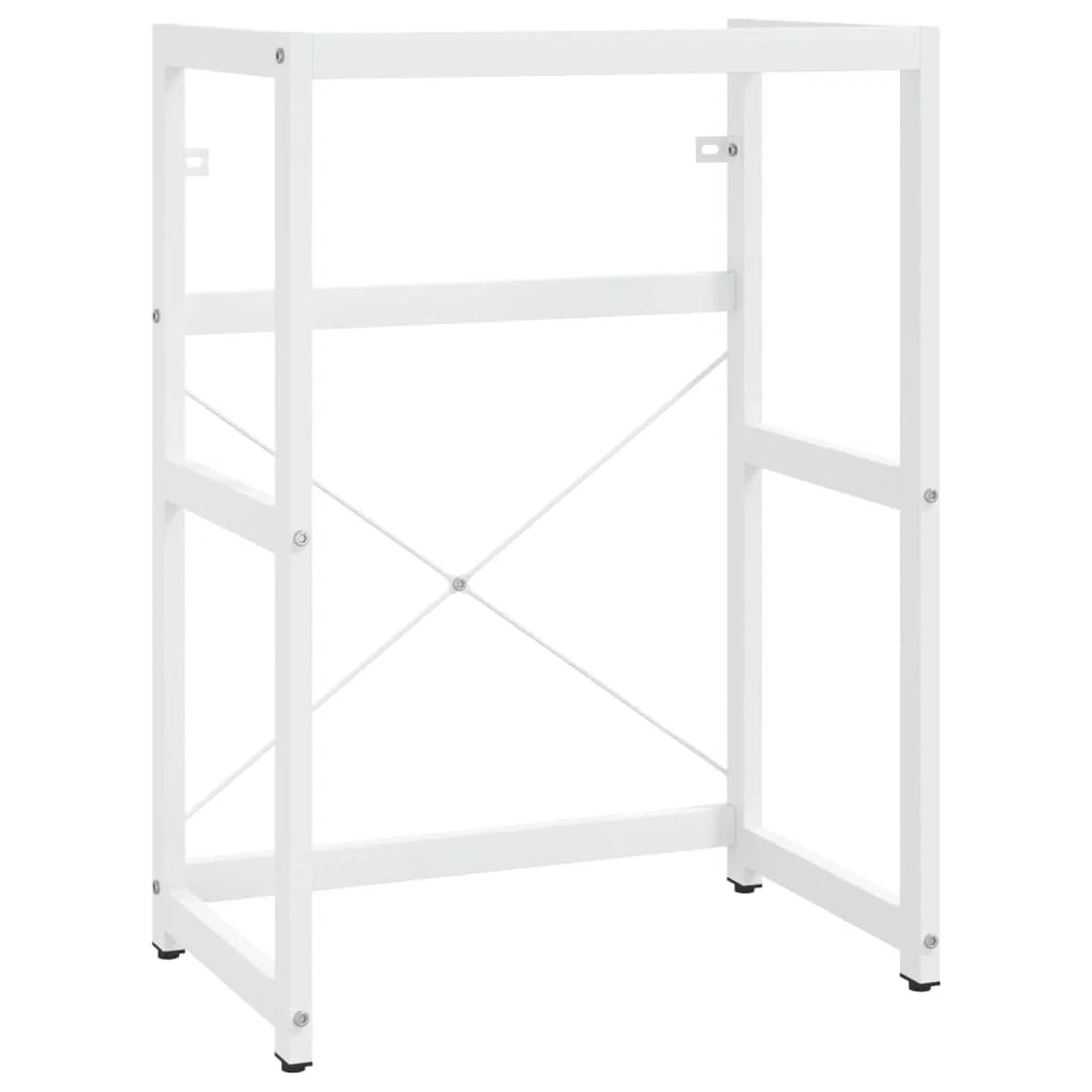 Struttura lavabo da bagno 59 x 38 x 83 cm lavabo da incasso ferro bianco 02_0006769