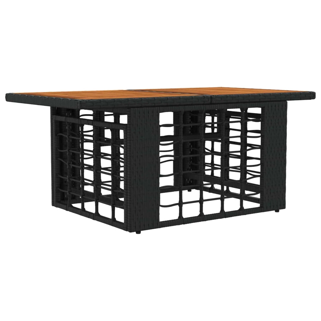 Set Divano da Giardino 14 pz Nero e Grigio scuro polyrattan 3437933