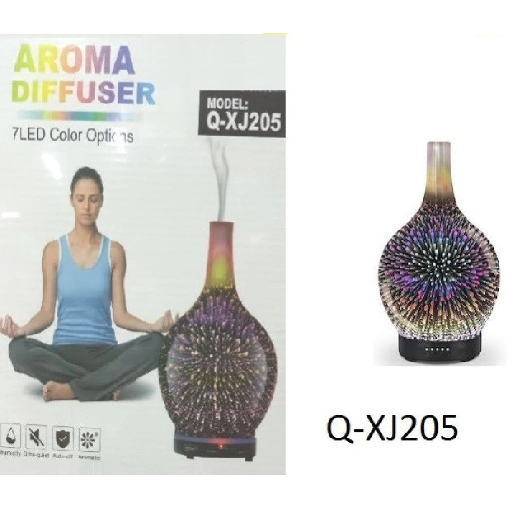 Trade Shop - Diffusore Per Aromaterapia Ad Ultrasuoni Umidificatore 120ml Q-xj205 7 Colori Led -
