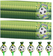 Servetten per Calcio 40 pezzi - Tema Calcio - Servetten in Carta - Decorazione per la Tavola da Pranzo - Aeroplani in Fiamme 6 pezzi - Materiale Sostenibile - Servetten per la Tavola