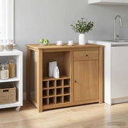 Carrello da Cucina PANAMA 2 pcs Cera di Miele 112 x 77 x 90 cm 3425392