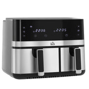 Friggitrice ad aria 2700W ¨C Xylo ¨C 8 programmi, 41,8x39,2x31,1 cm, nero e argento