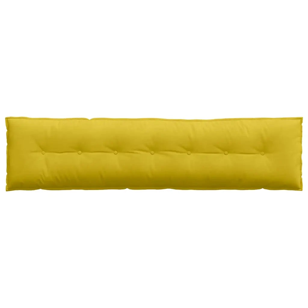 Cuscino per Schiena Giallo 200 x 50 cm Tessuto in Cords 42014983
