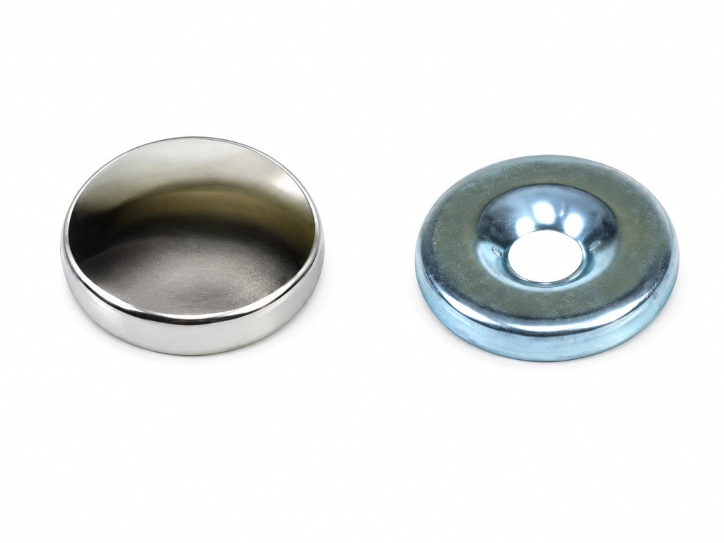BORCHIE COPRIVITI BOMBATE- - ø mm.14 ottone nichelato - 200 pezzi