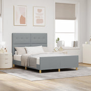 Struttura Letto Grigio Chiaro 140x200 cm Tessuto