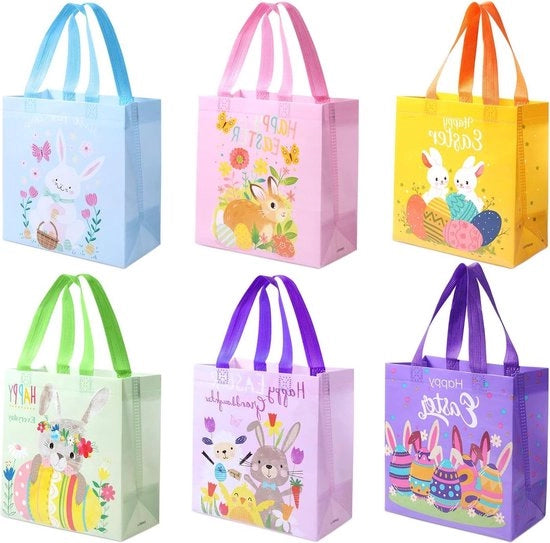 Set di 6 Paste Colorate con Manici - Paste Reutilizzabili per Feste di Scuola e di Famiglia