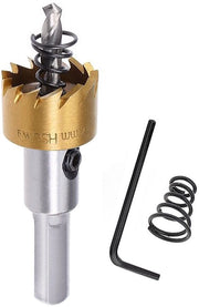 Apriporta a Vaso 22,5 mm - Alta Velocità Trapano - Apripunti Metallico - Lunga Durata - Accessori Professionali - Profondità Apertura 15 mm - Trapano a Foro
