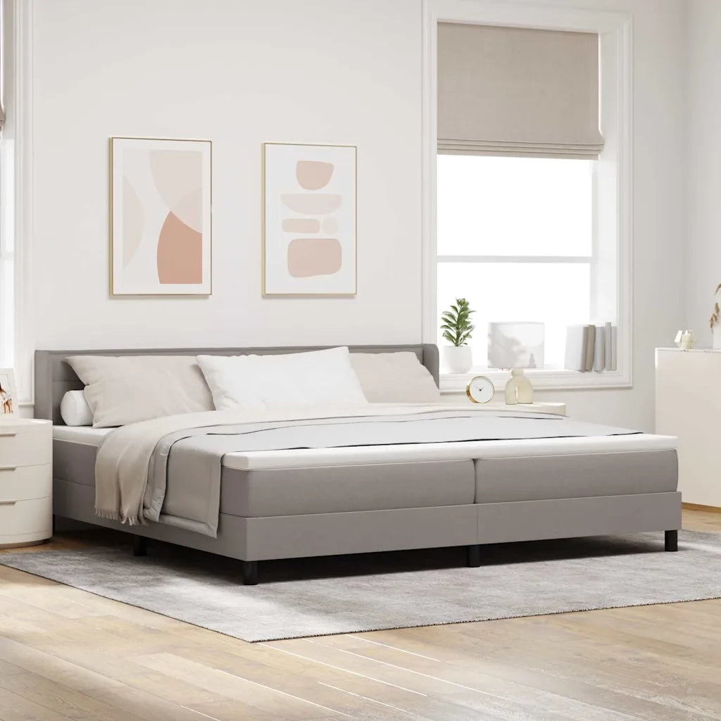 Letto a molle con testiera Talpa 200 x 200 cm Tessuto 3341066