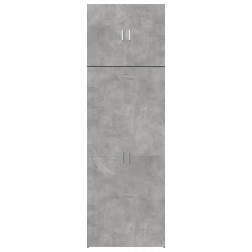 vidaXL Credenza Grigio Cemento 80x42,5x249 cm in Legno Multistrato
