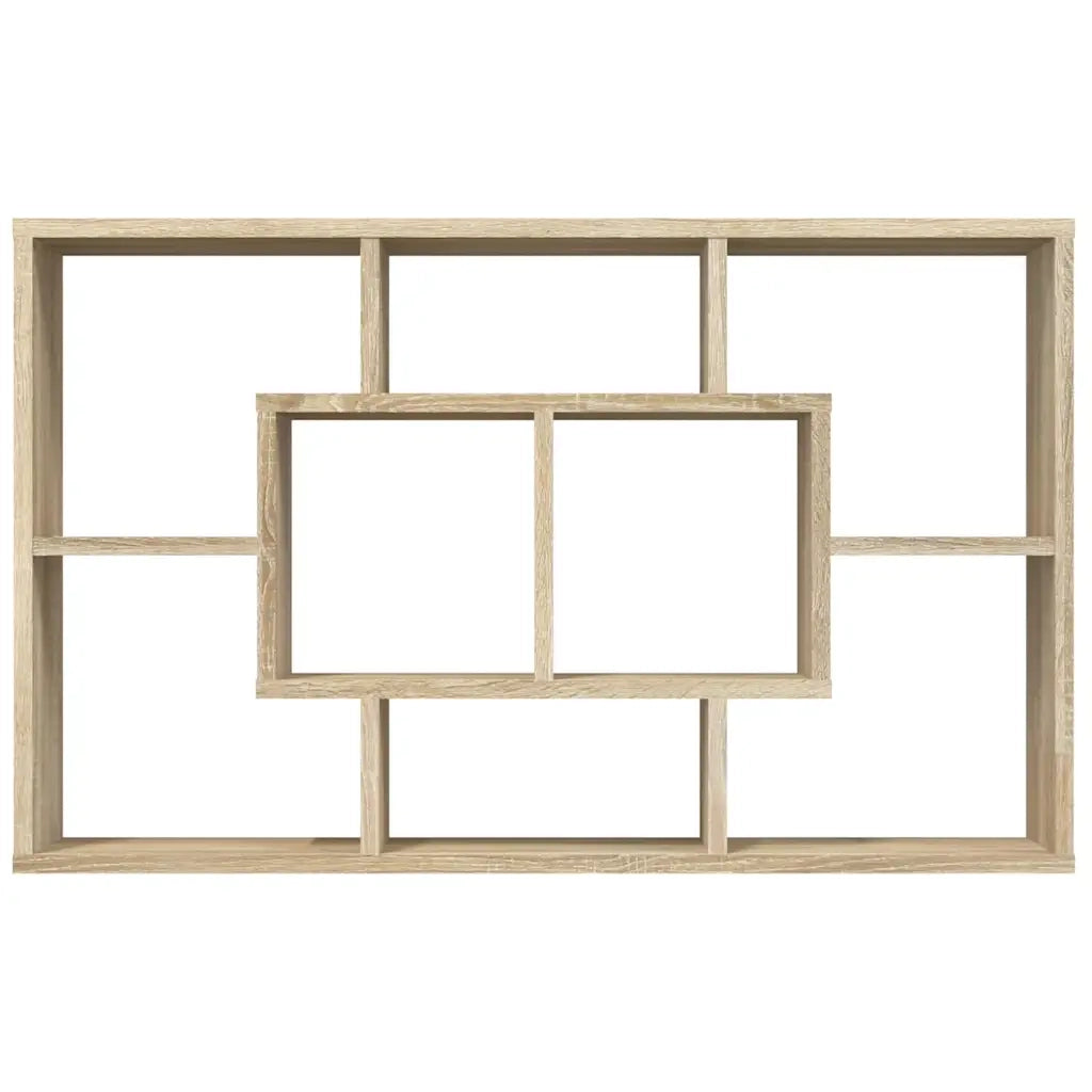 Mensola a Muro Rovere Sonoma 85x16x52,5 cm in Legno Multistrato 801421