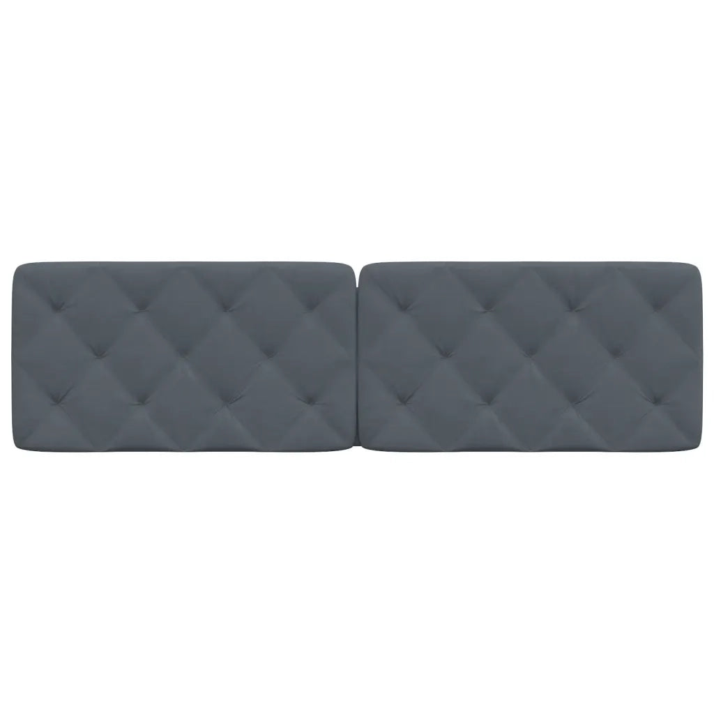 Cuscino Testiera Grigio Scuro 183 cm in Velluto 374746