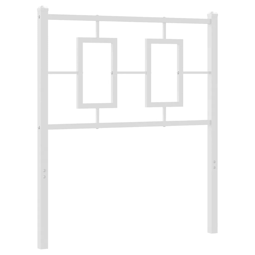 Testiera in Metallo-Testiera in Ferro-Testata Bianco 75 cm 472781