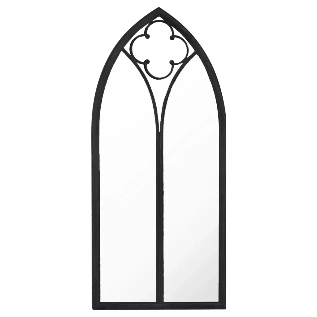 Specchio-Specchio DecorativoNero 70x30 cm Ferro per Uso Interno 760604