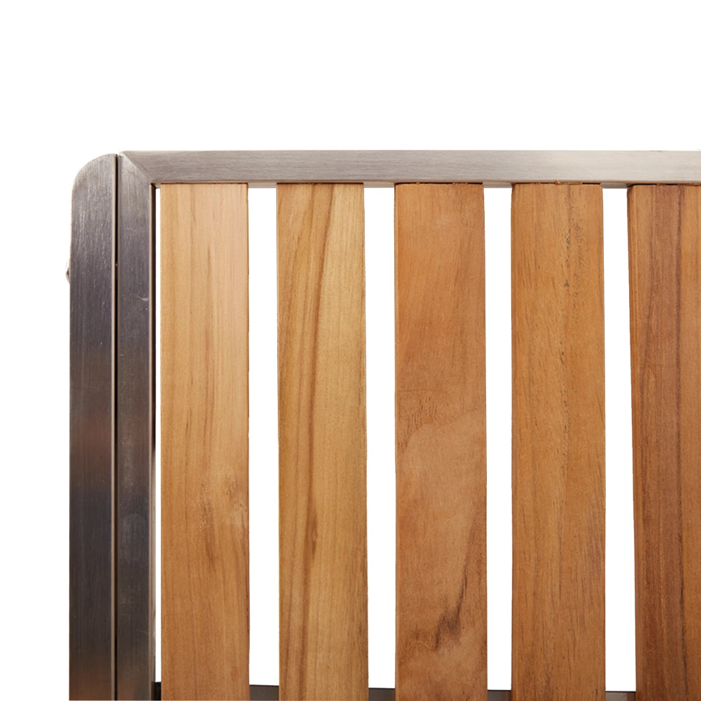 Set pranzo giardino 7 pezzi in legno massello di teak
