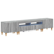 Mobile TV LED a 3 pezzi Sonoma grigio Legno ingegnerizzato 3416505
