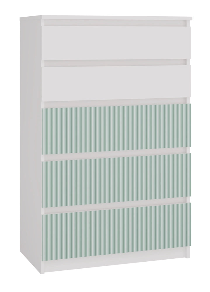 Cassettiera MALWA M5 ARTESO menta menta per camera e soggiorno