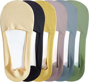 Sokker senza mostrare per donne - Stivali bassi senza slittamento con tomaia bassa 6 paia - Misura 4-7 (Multicolore)