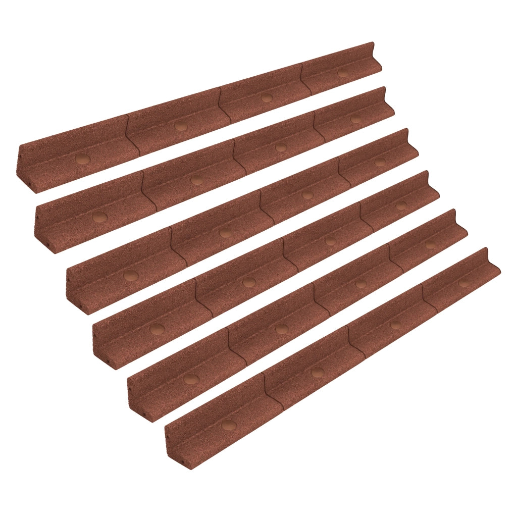 Bordura Giardino Flessibile 6x1,2m Terracotta Prato Aiuole Sentieri