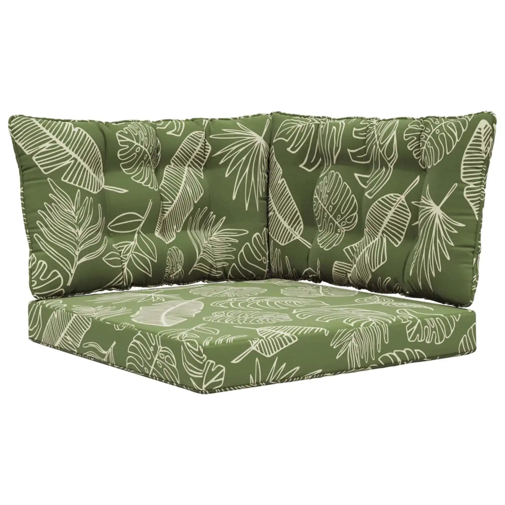 Cuscino per divano da esterno 3 pcs Design a foglia Poliestere