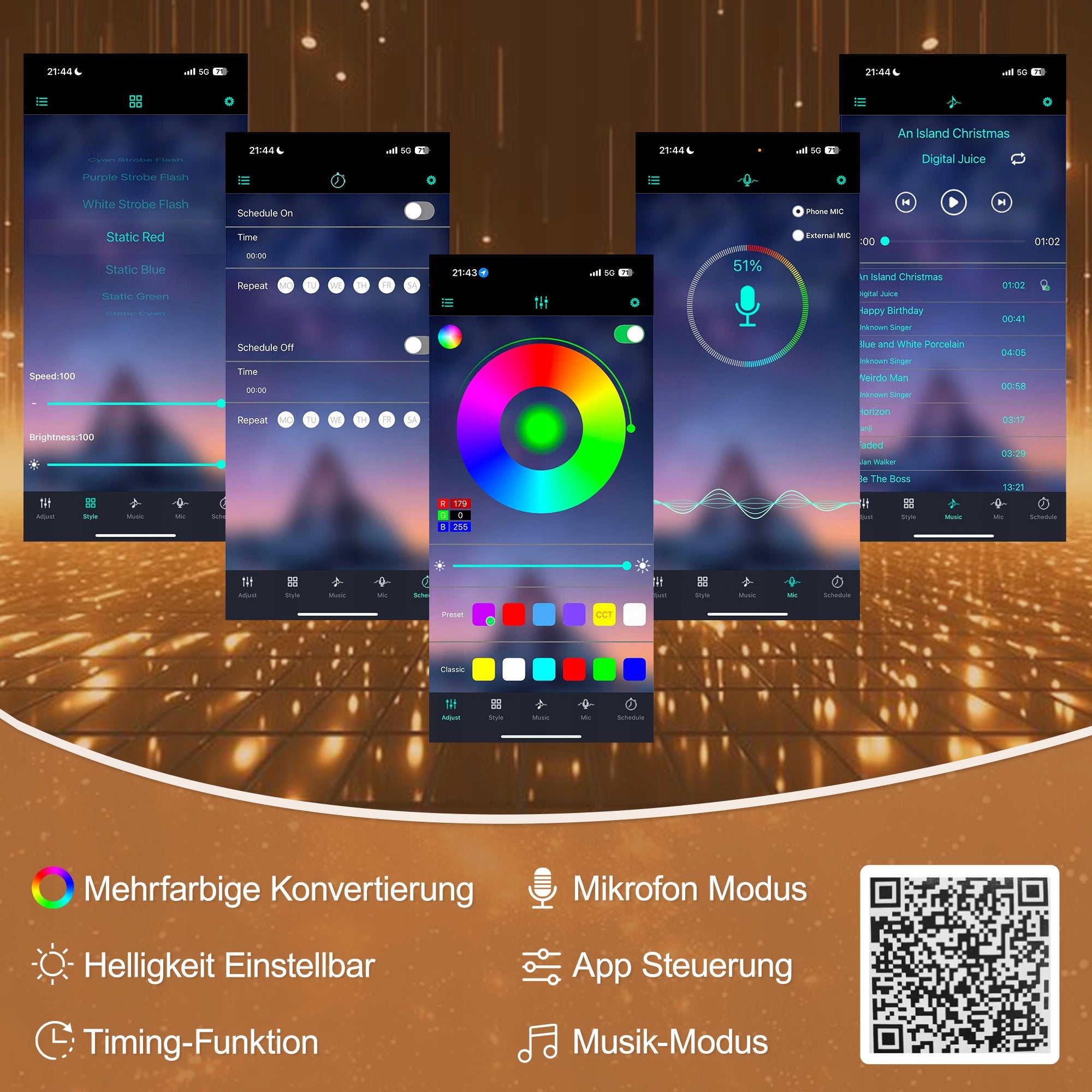 Letto a giorno 90x200 - Xylo - LED, USB, lino, beige