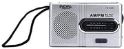 Radio Portatile a Batterie - Mini Riproduttore FM/AM - Compatta - 2 Batterie AA - Dimensioni 9,6 x 5,8 x 2,3 cm - Radio da Portafoglio