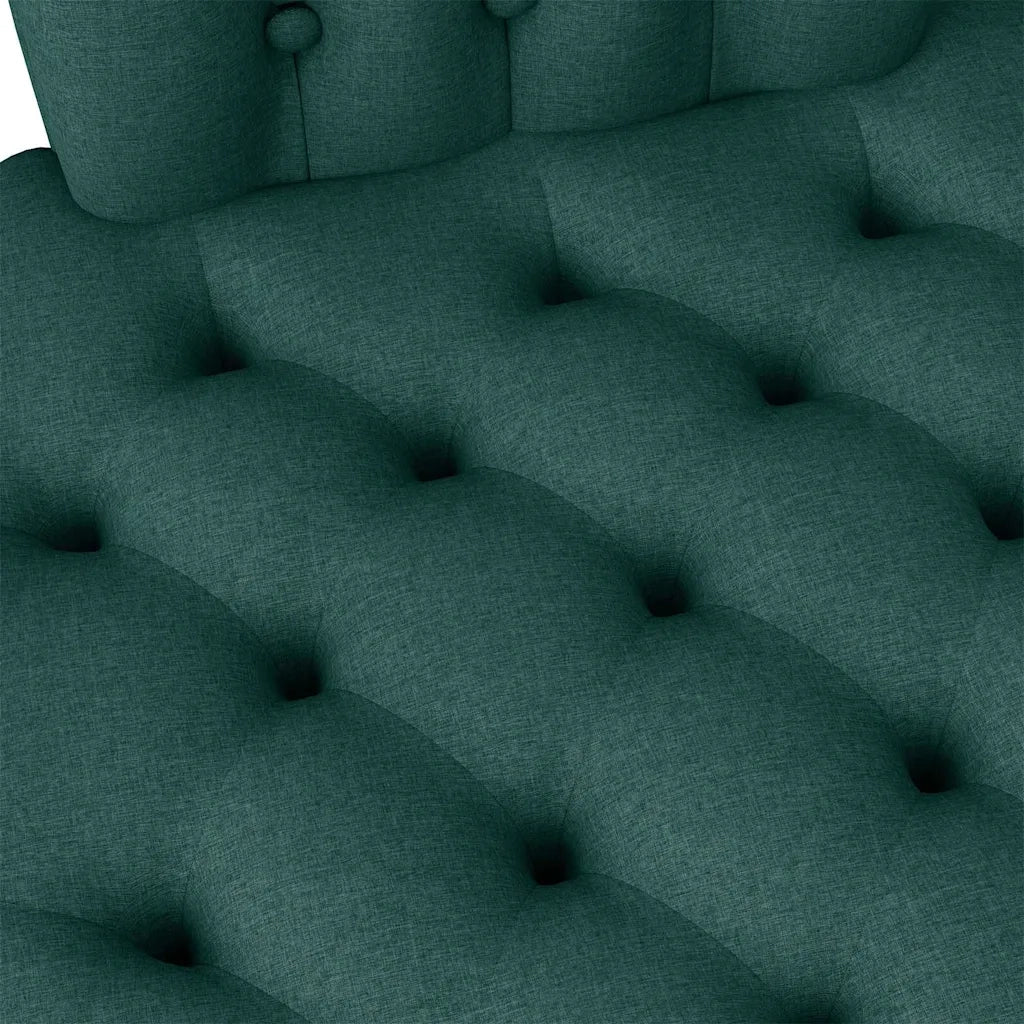 Divano Sedia-Poltrona Slipper Verde Scuro 56,5 x 70 x 110 cm Tessuto