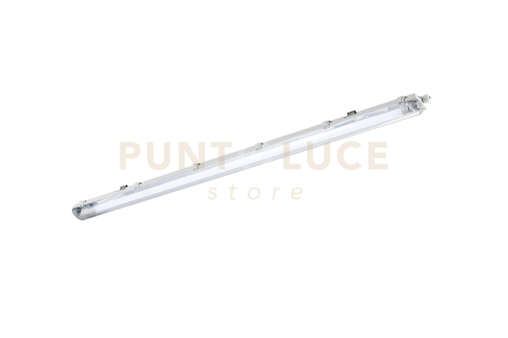 PLAFONIERA STAGNA LED ATLANTIC SILVER 1 LUCE ATTACCO T8 INCLUSO IP65 120CM 4000K 1820LM 18W