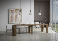 Consolle Allungabile 90-302x42x77 cm in Nobilitato Marrone