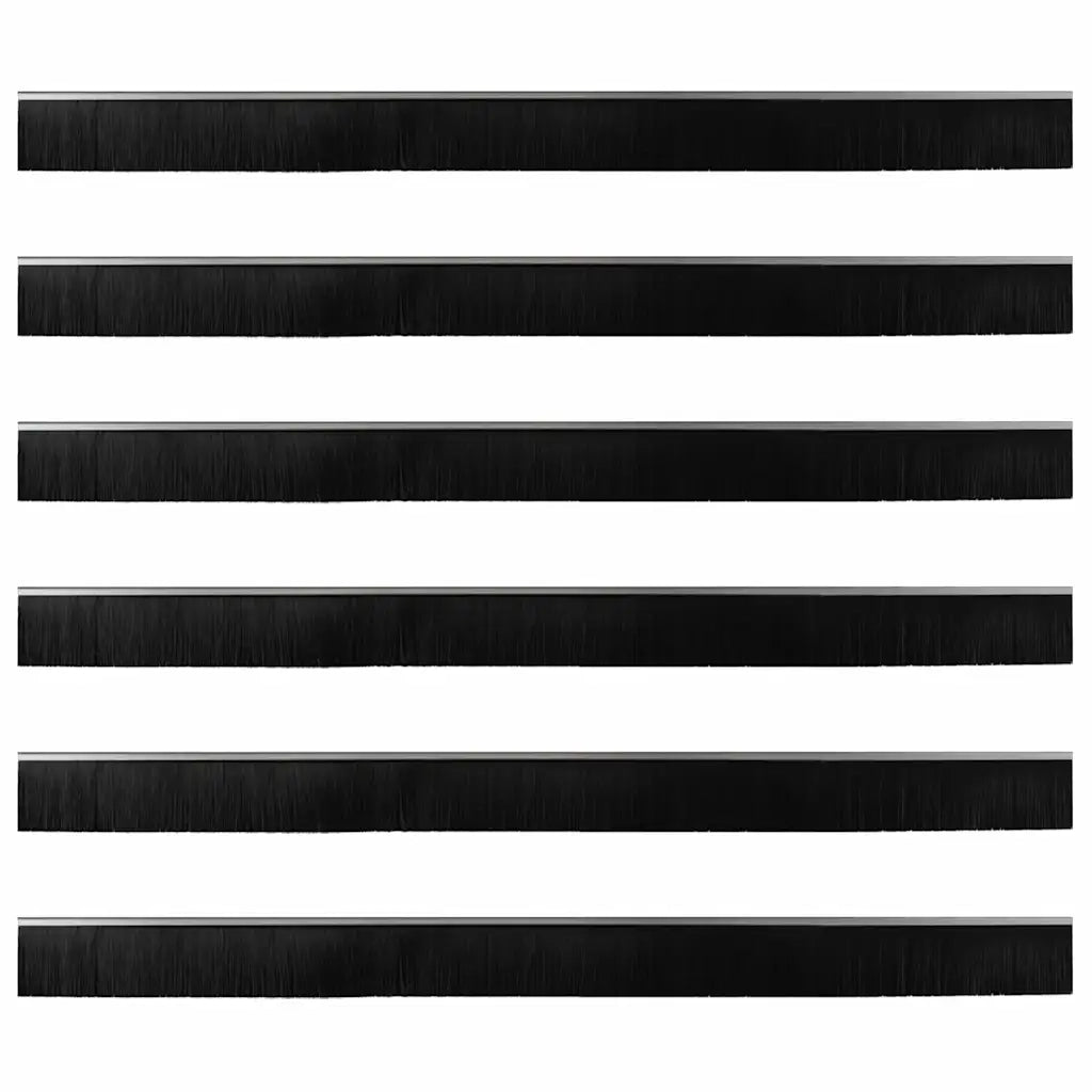 Spazzole per porte a vite 6 pcs Argento 100 cm 42019503