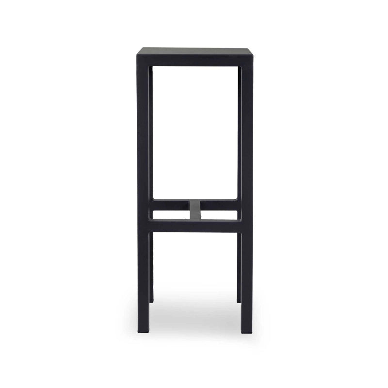 Sgabello Bar Fisso Metallo New Elma Antracite Cm 30x30h75