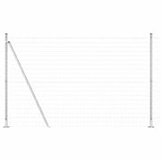 Recinzione da Giardino | Recinzione con Posto Argento 1,4 x 10 m Acciaio