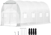Tunnel in Acciaio 4,6x2,1x2,1m - Copertura UV-Resistente in PE