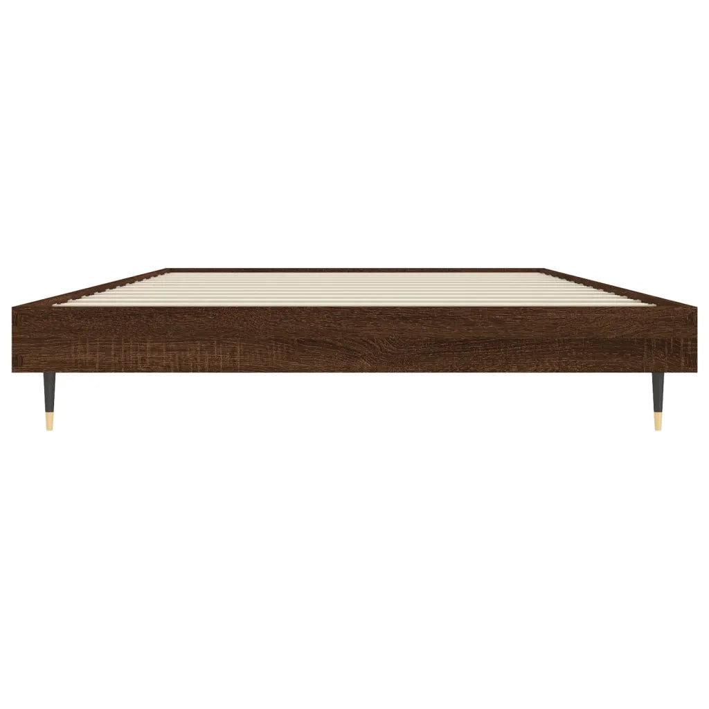 Giroletto senza Materasso Rovere Marrone 90x190cm in Truciolato
