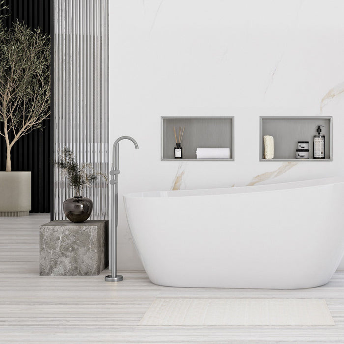 Mensola Bagno 30x45 Steel Brush