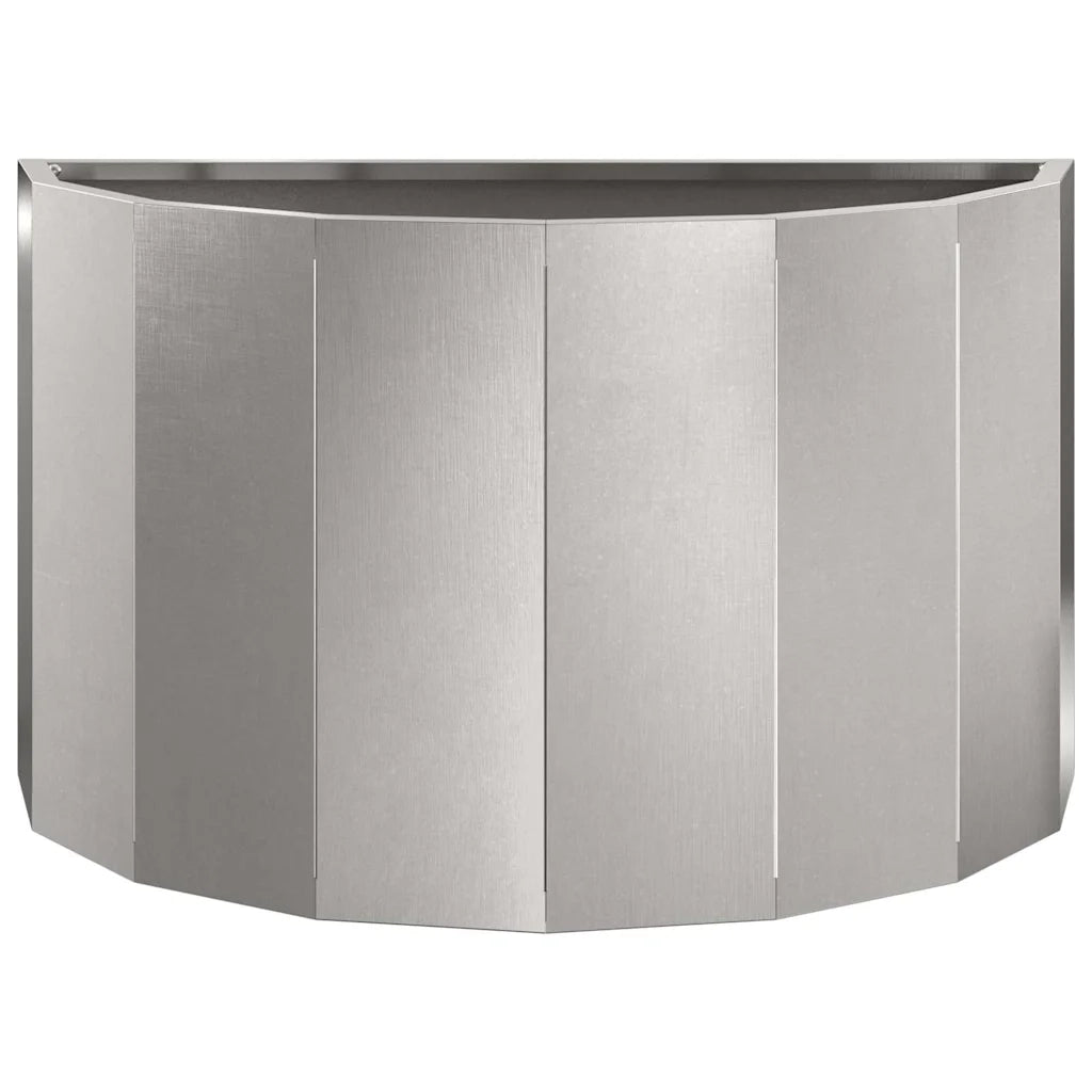 Fioriera Argento 60 x 30 x 35 cm Acciaio inossidabile