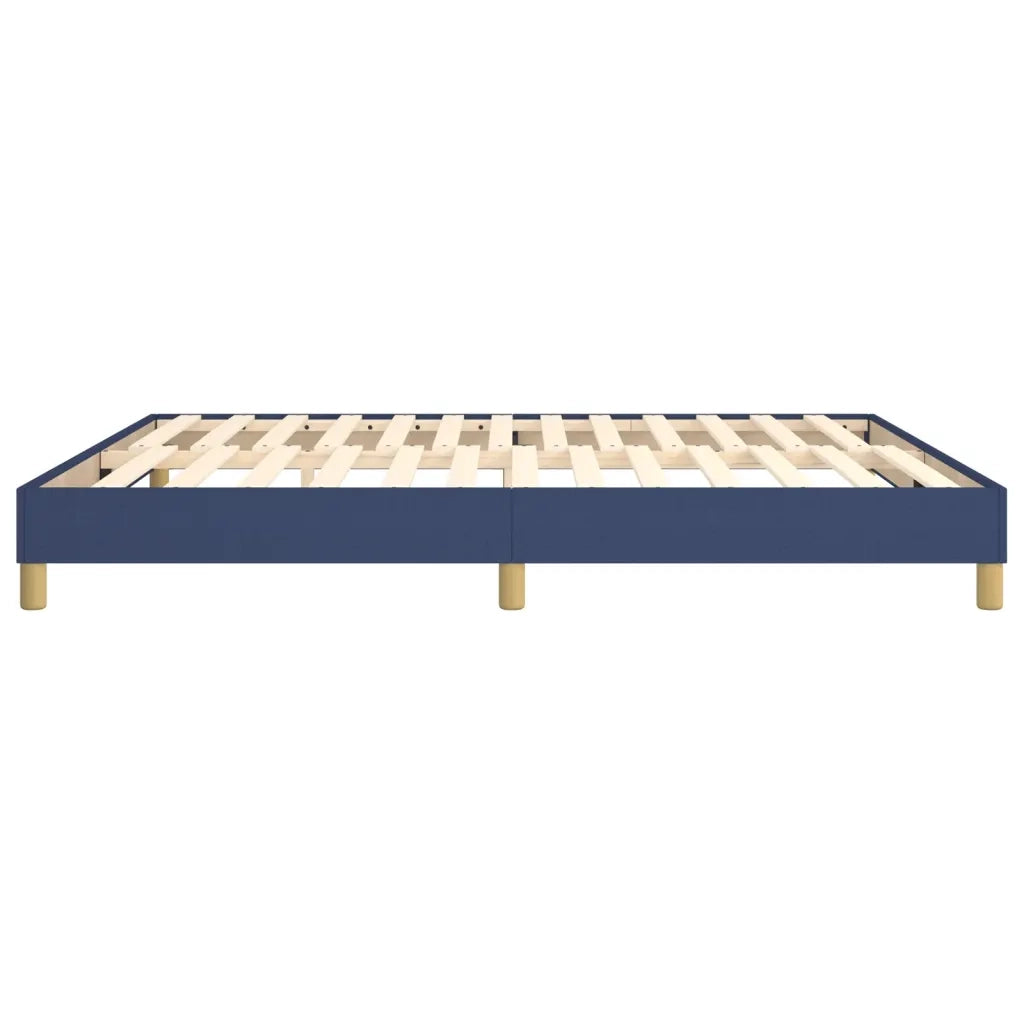 Struttura Letto a Rete a Molle-Giroletto Blu 180x200 cm in Tessuto 948788