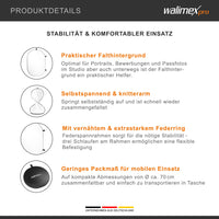 Fondale fotografico 150 x 200 cm Sfondo bianco con borsa da trasporto, con occhielli di fissaggio, per studio fotografico