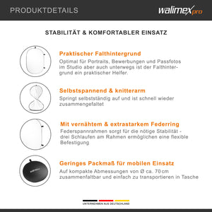 Fondale fotografico 150 x 200 cm Sfondo bianco con borsa da trasporto, con occhielli di fissaggio, per studio fotografico