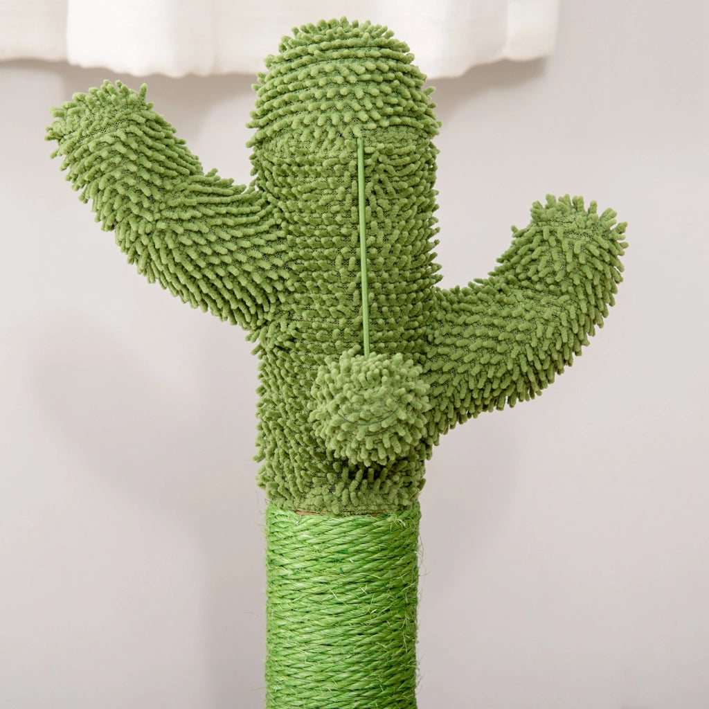 Albero Gratta Gatto Cactus ¨C zephmum ¨C Verde 32x32x60 cm